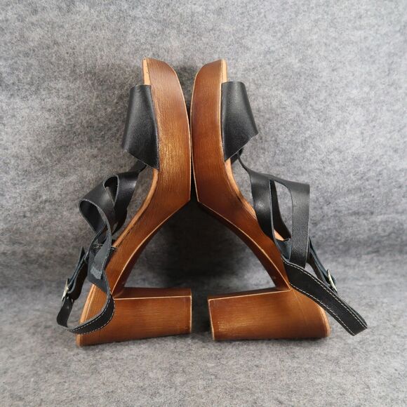 Eric Michael Shoes Women 41 Sandal Block Heel Platform Fashion Ankle Strap Black - Picture 10 of 16